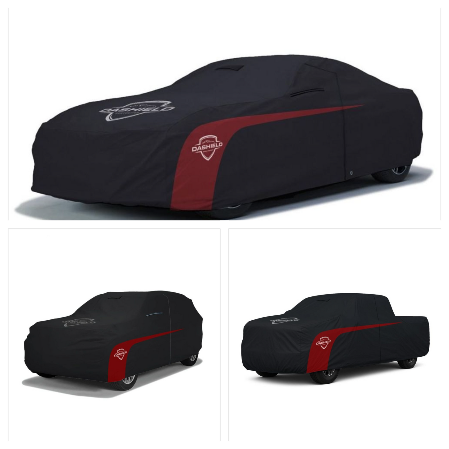 DaShield Ultimum Lite cover features including quick-access zipper and reflective stripe detail