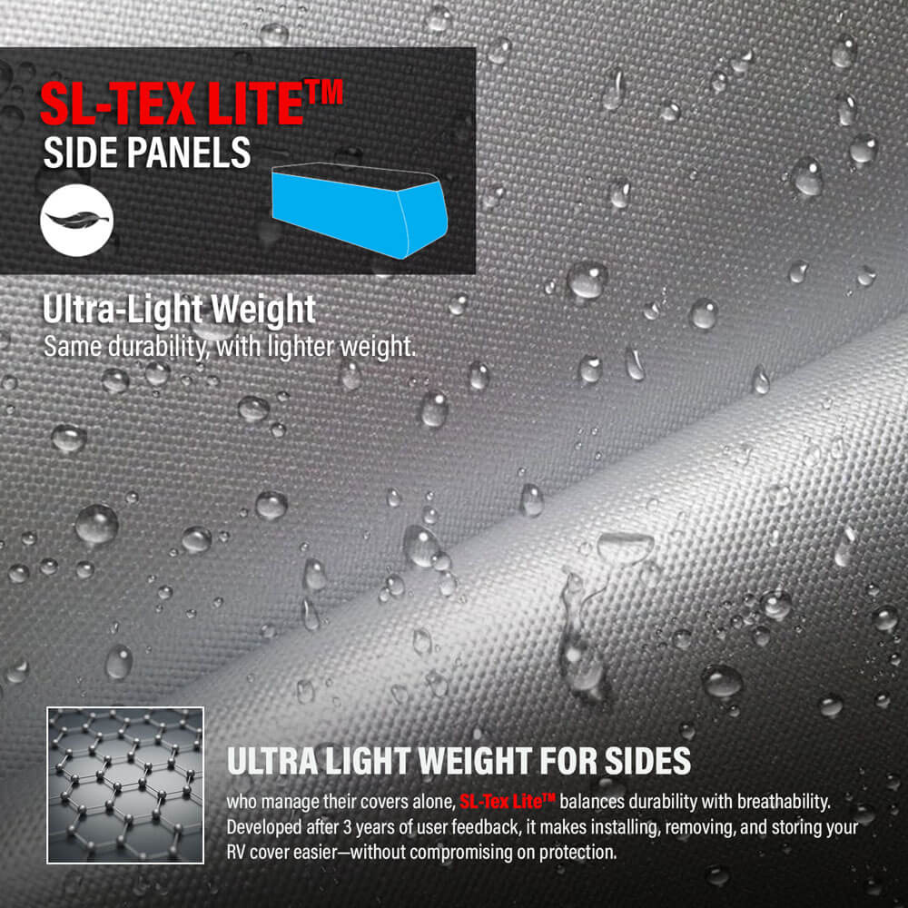 DaShield RV Cloud travel trailer cover reinforced side panels for wind and UV protection