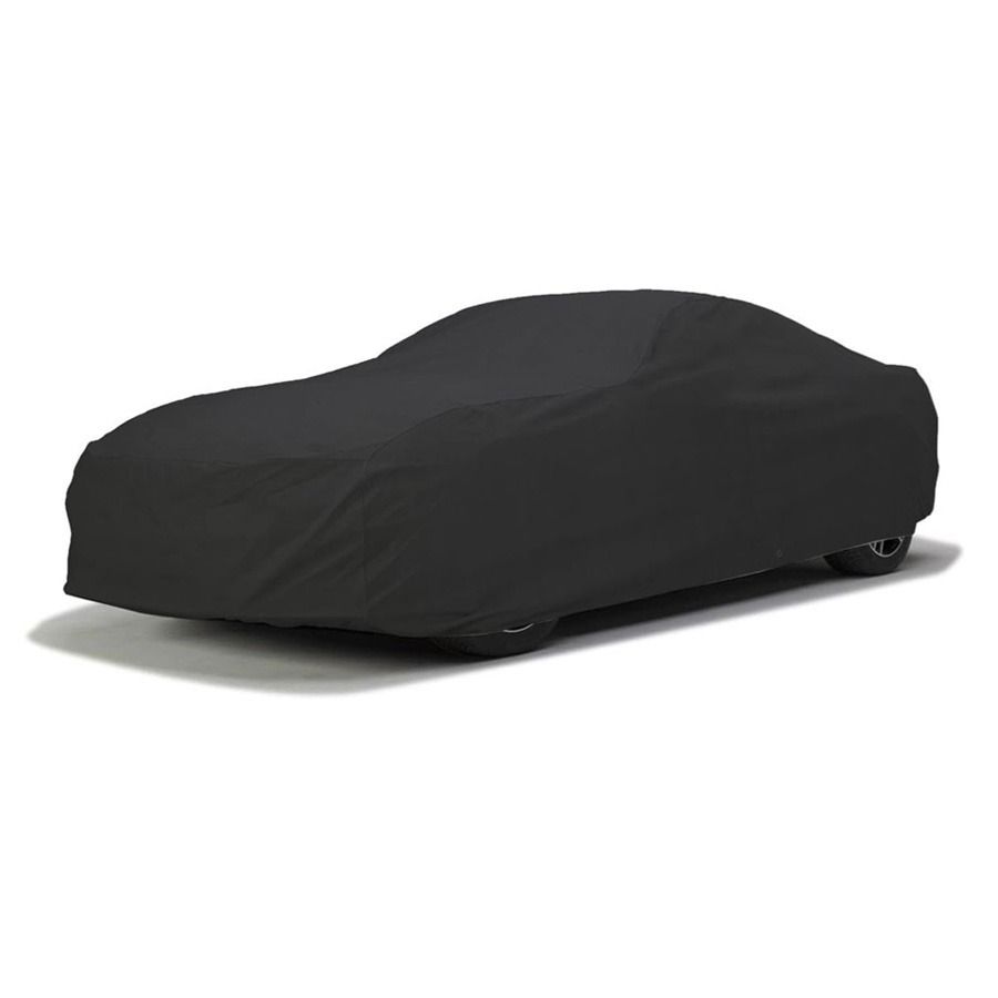 DaShield SoftTec Satin indoor car cover with premium satin-soft fabric and custom-like stretch fit
